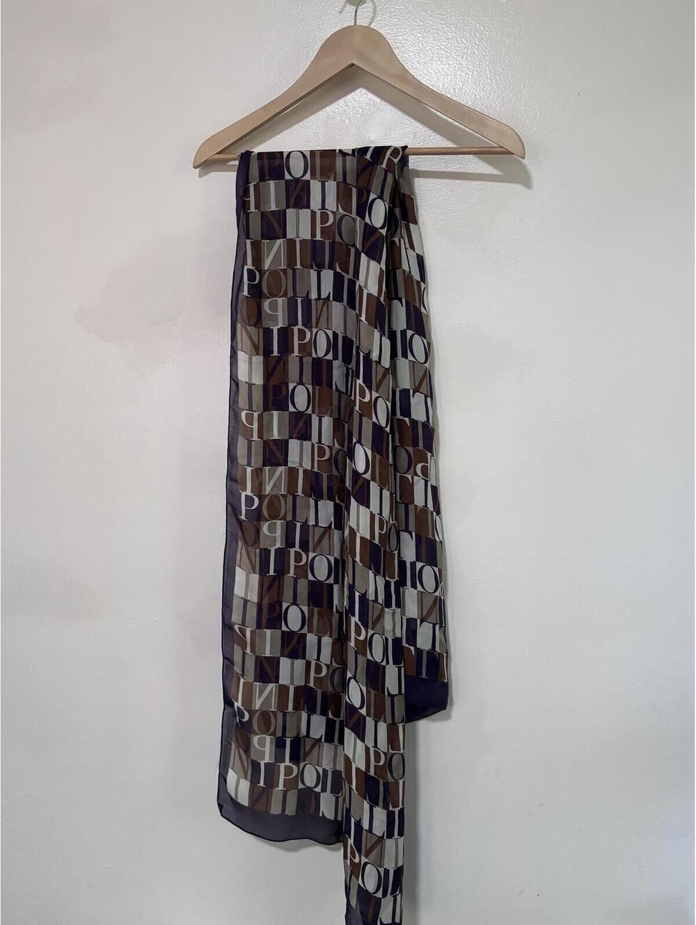 Pollini Made‎ in Italy 100% Silk Oversized Vintage Scarf